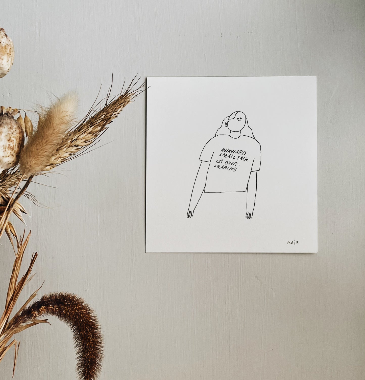 awkward small talk, print