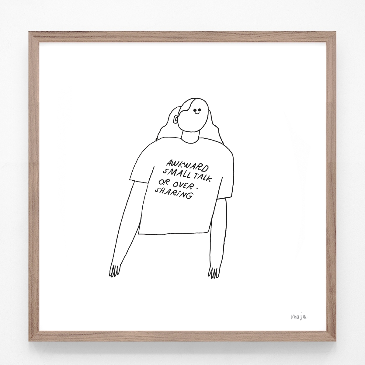 awkward small talk, print