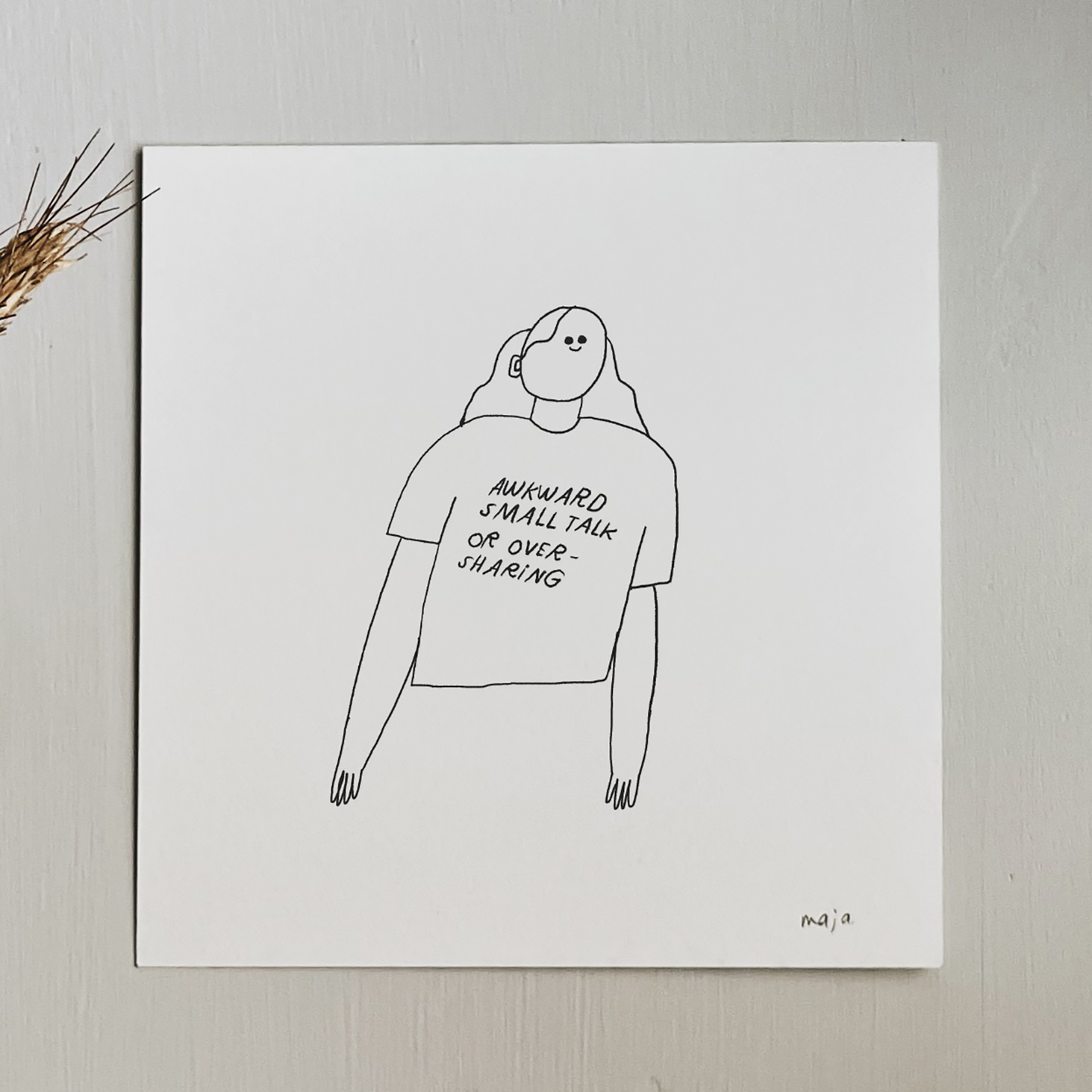awkward small talk, print