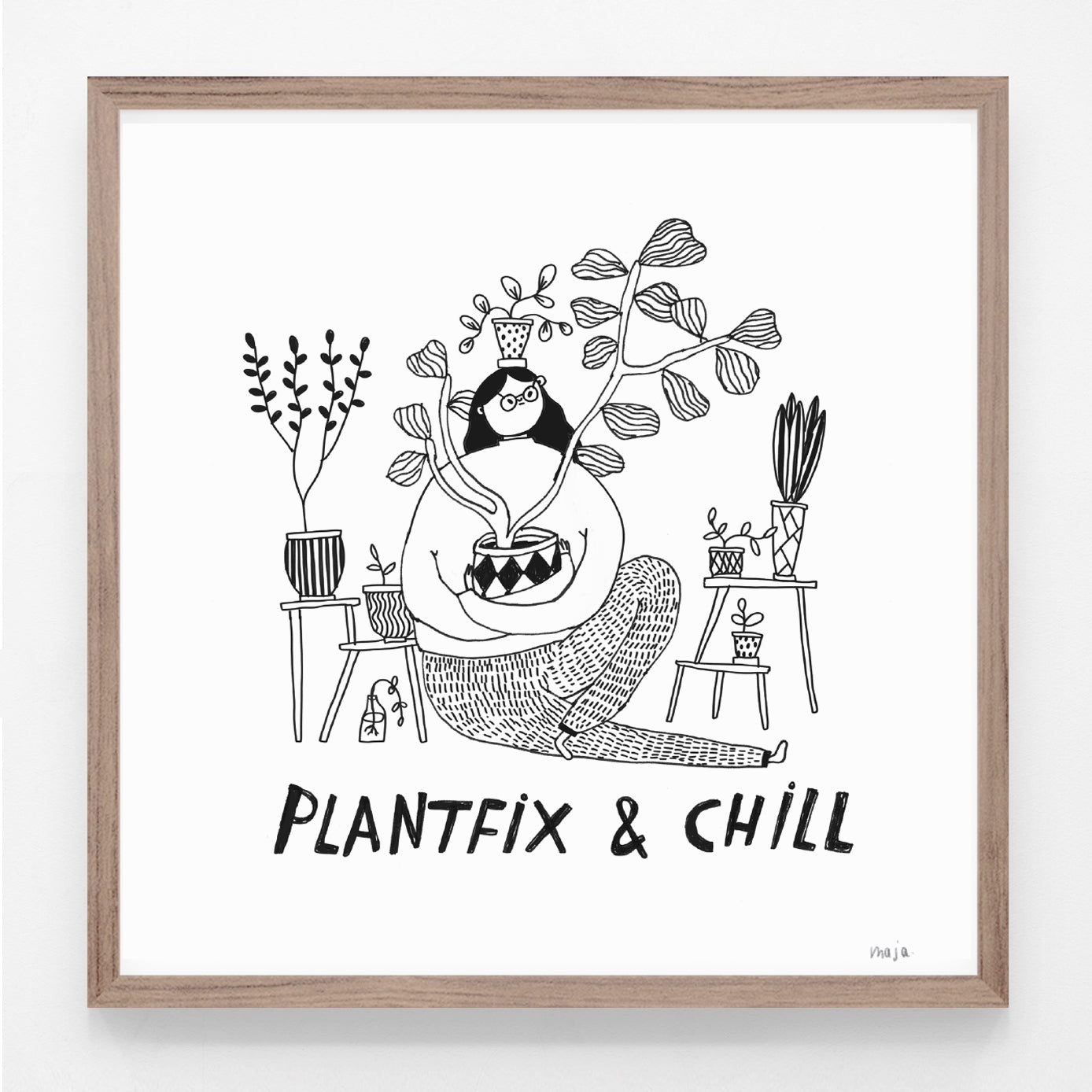Plantfix & chill, print