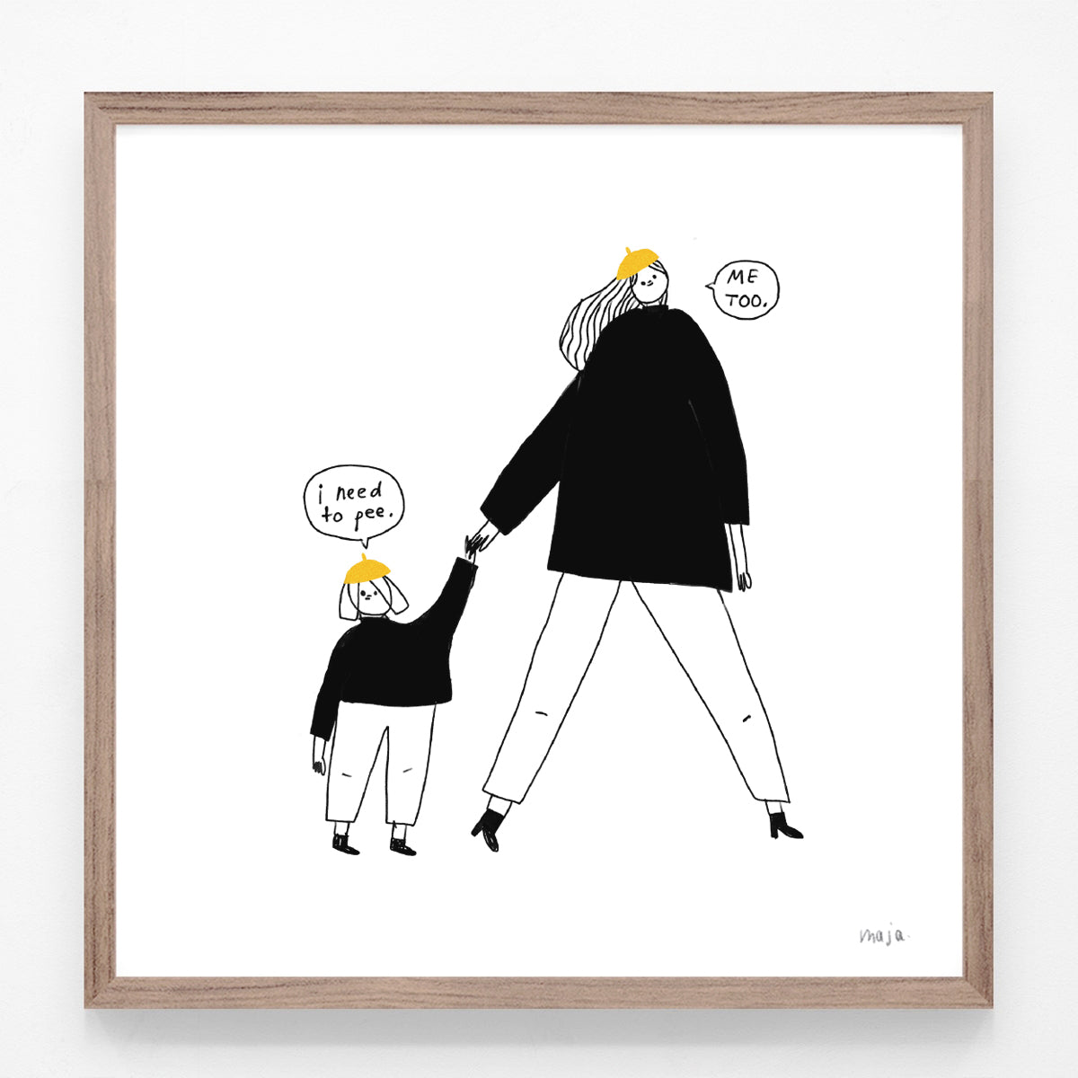 need to pee, print