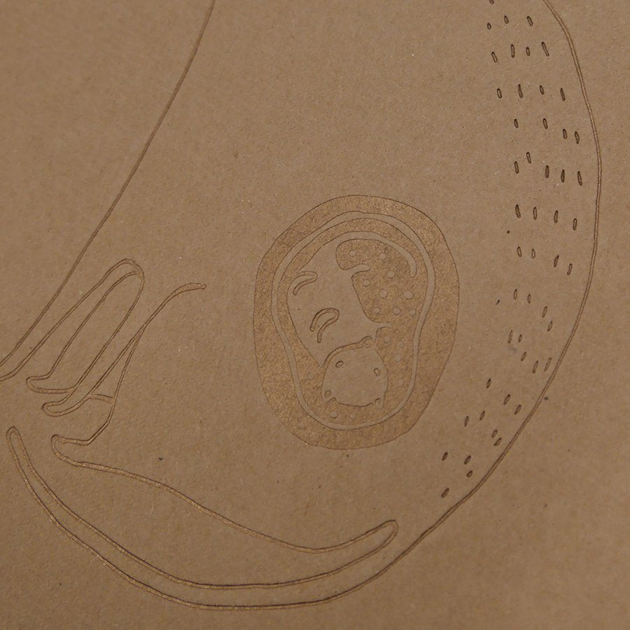 The Cat mom - Letterpressed folder + print