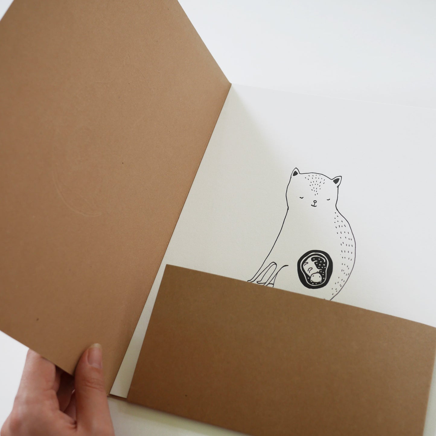 The Cat mom - Letterpressed folder + print