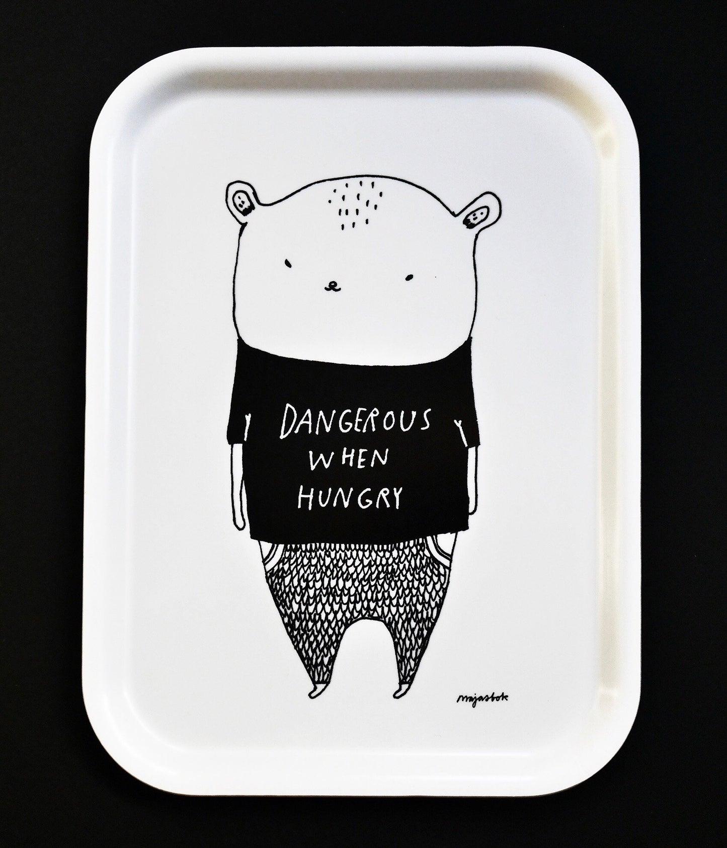 TRAY !! dangerous when hungry