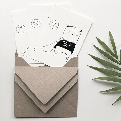 Tickle Me & Die - Set of 3 Mini Cards
