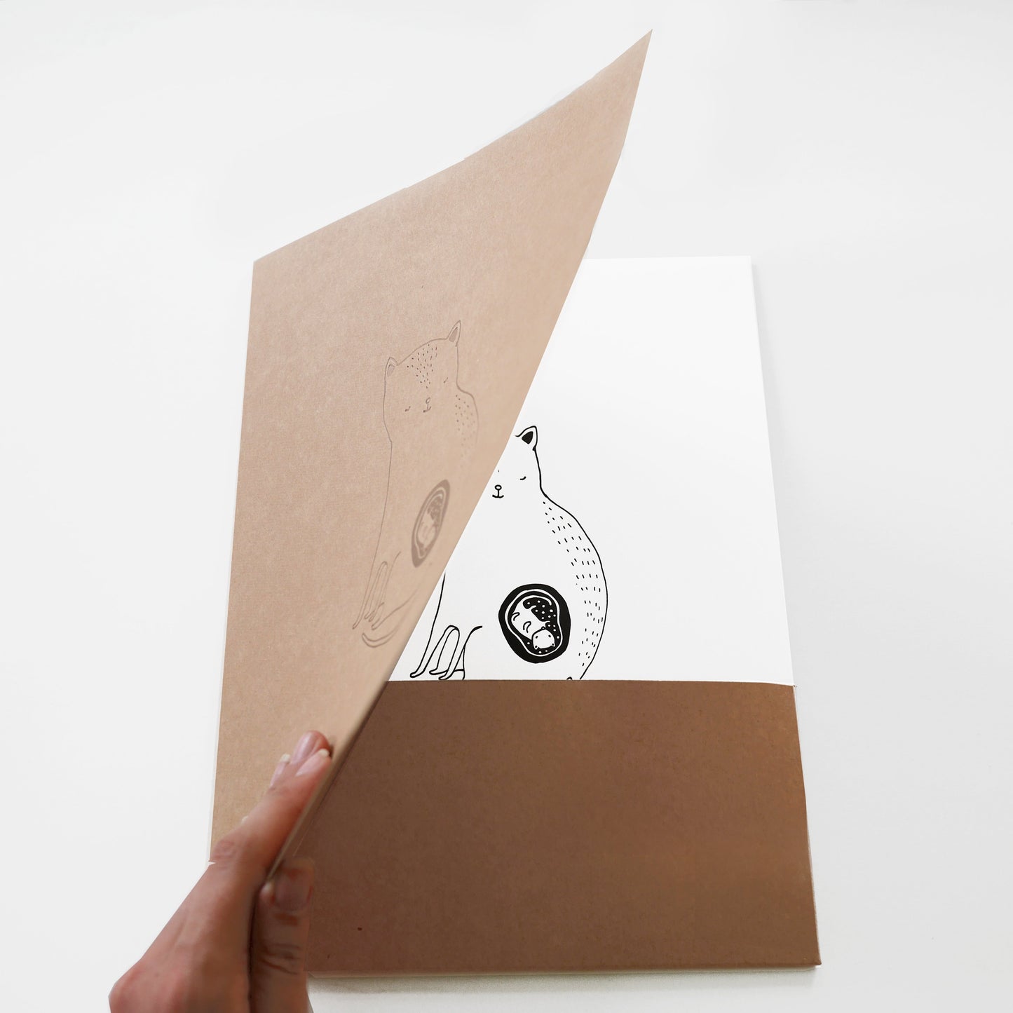 The Cat mom - Letterpressed folder + print