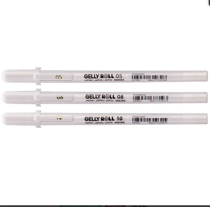 Bright white pens
