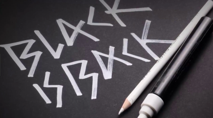 Black drawing paper