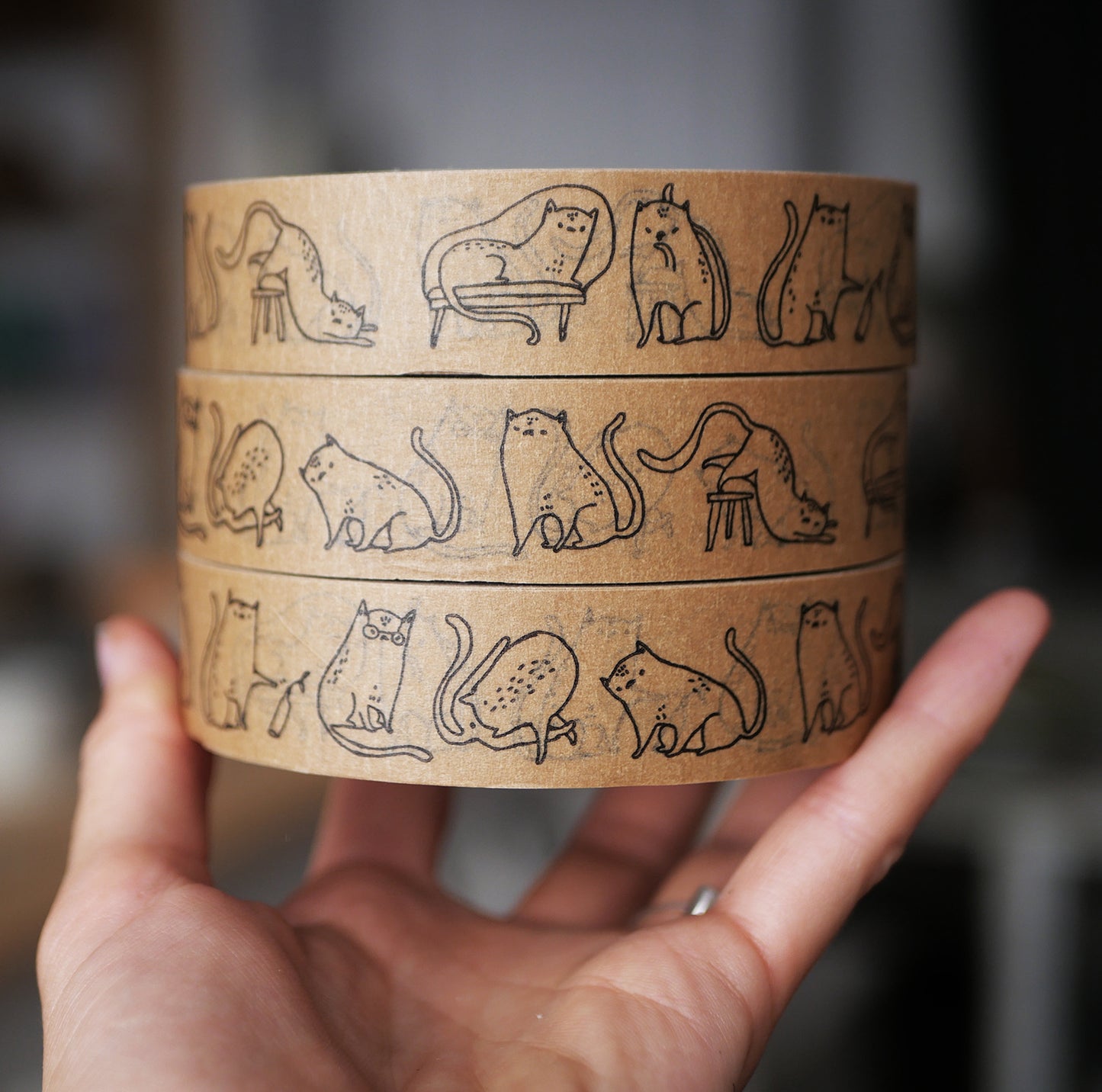 Paper tape - cats!