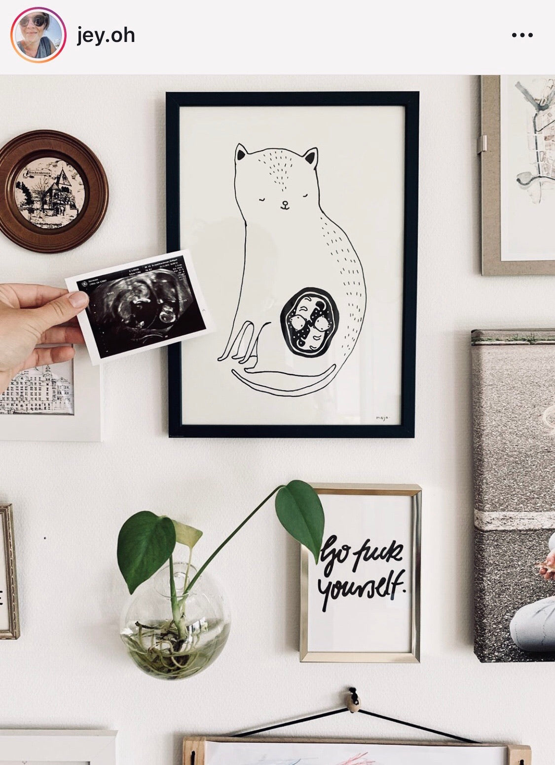 The Cat Mom (one baby or with twins!!) - print