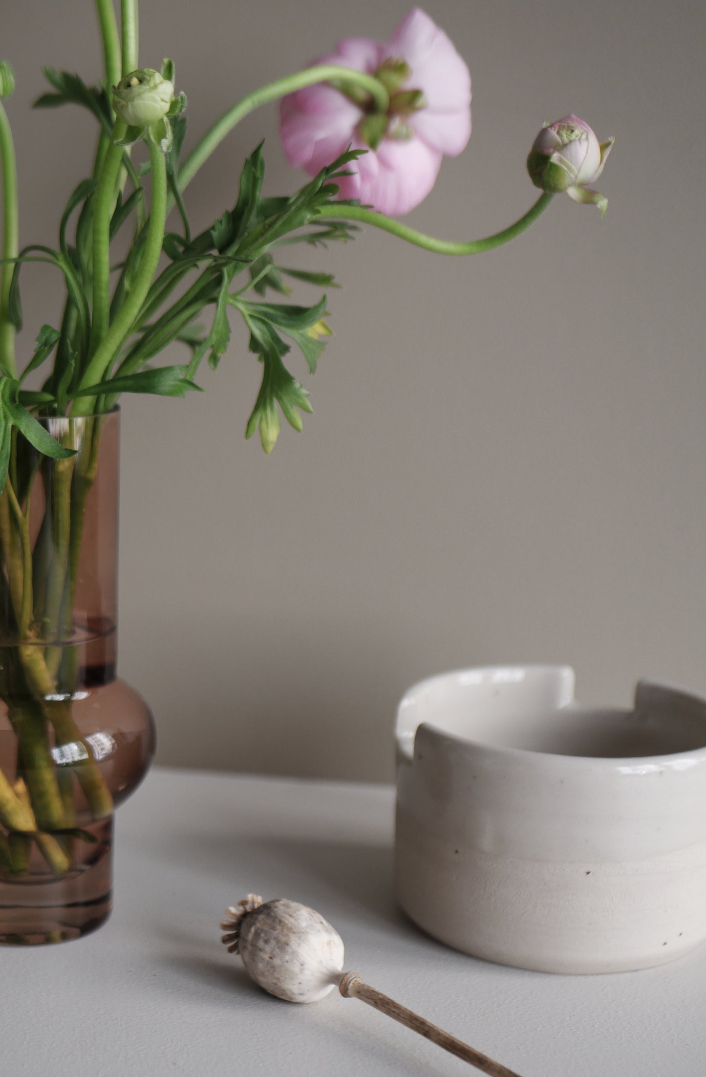 Ceramic MUG - with brush holder - made by Sanna Alvtegen