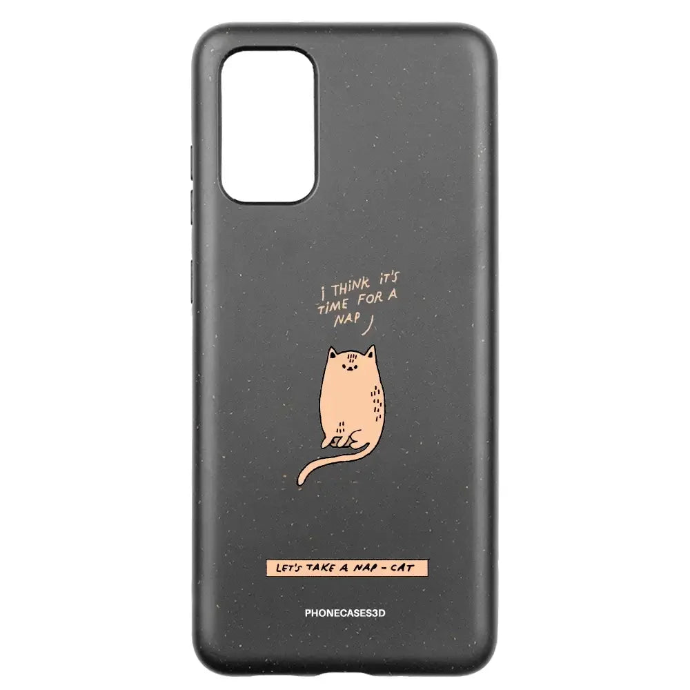 Maja Official Black Compostable Phone Case Design Nap-Cat