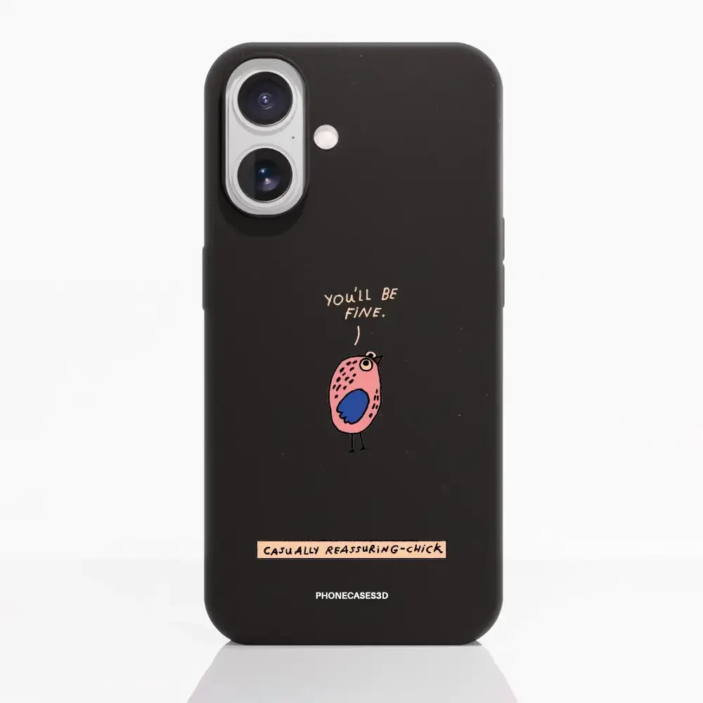 Maja Official Black Compostable Phone Case Design Chick