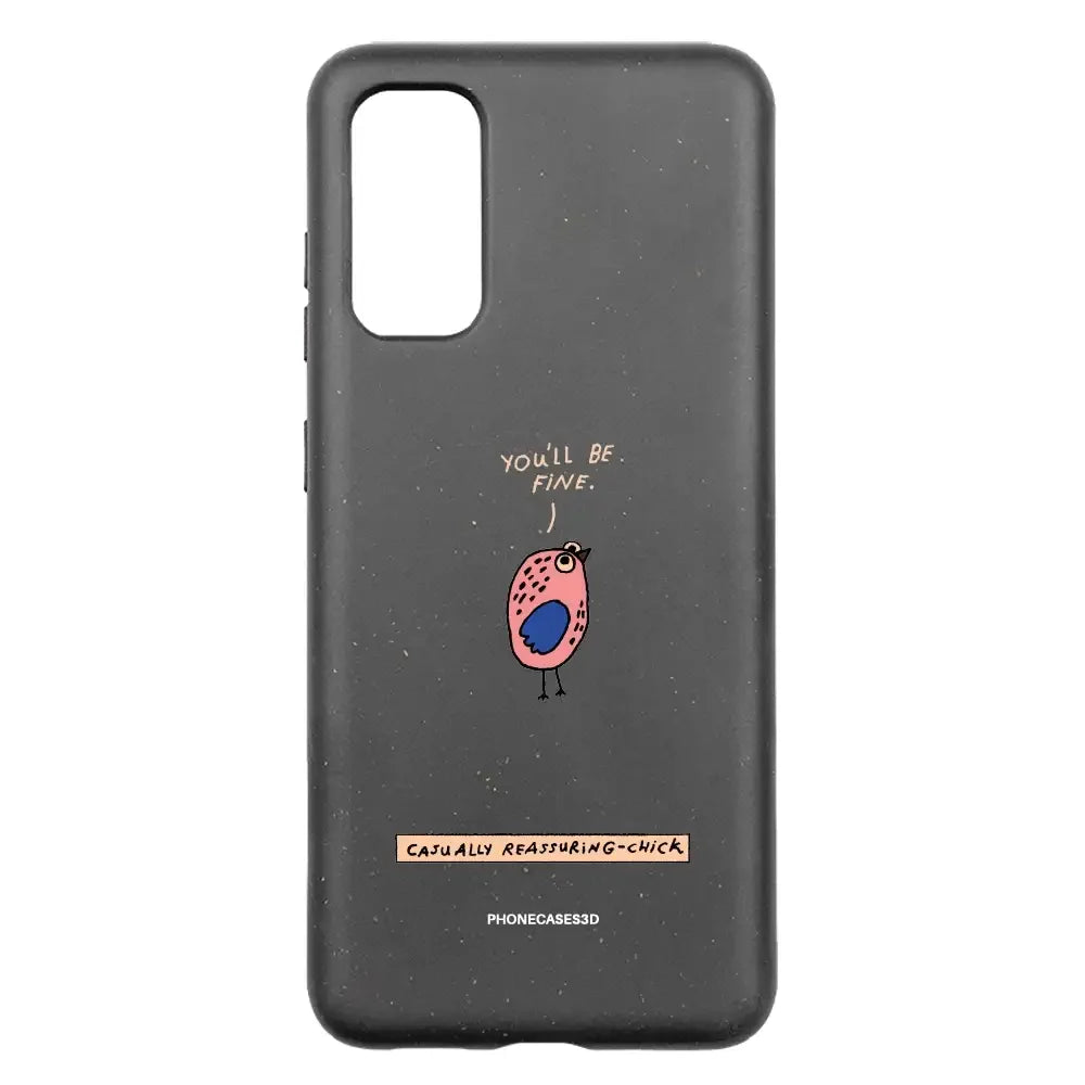 Maja Official Black Compostable Phone Case Design Chick