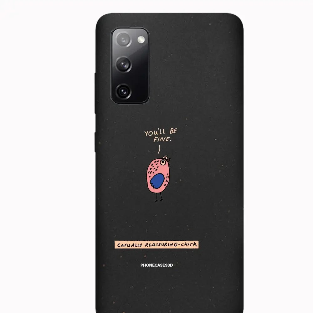 Maja Official Black Compostable Phone Case Design Chick