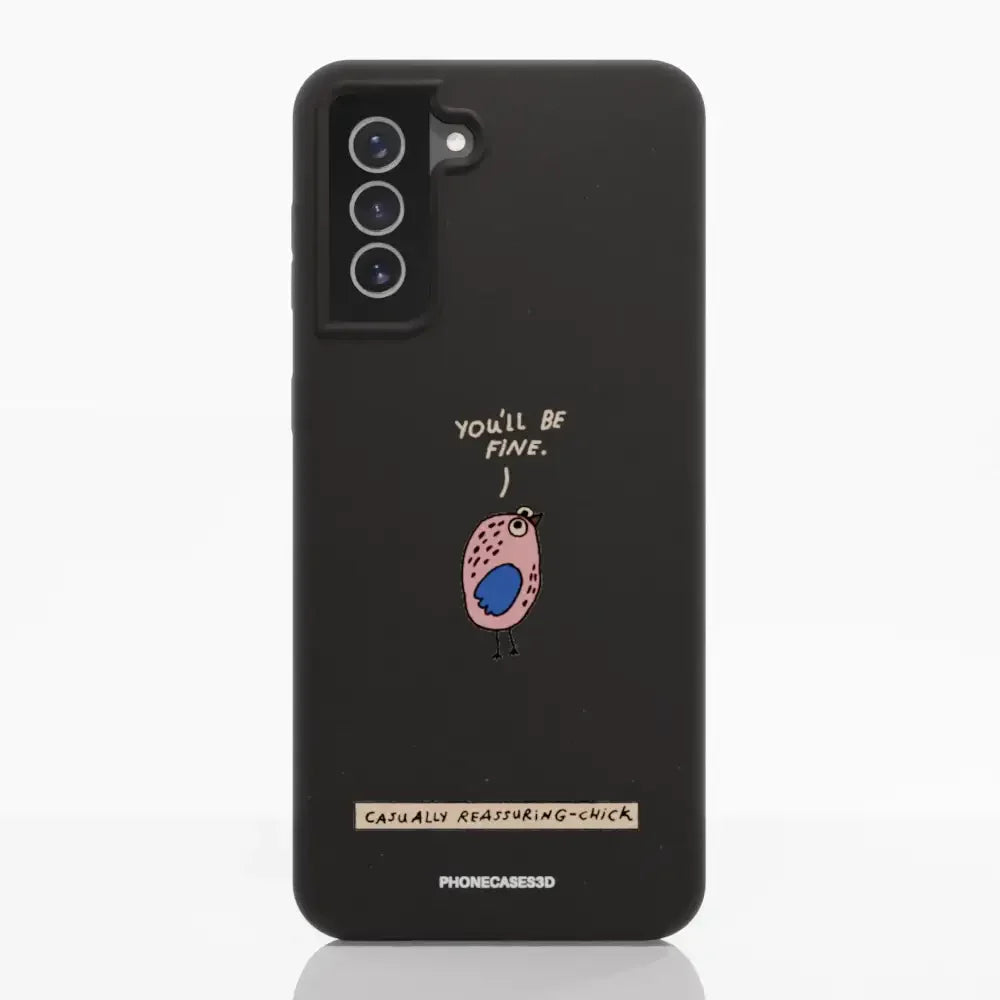 Maja Official Black Compostable Phone Case Design Chick