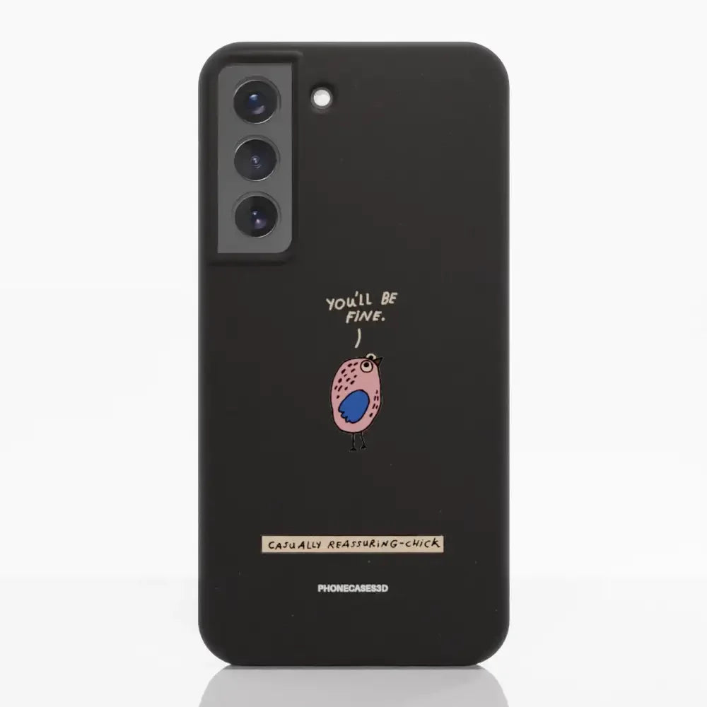 Maja Official Black Compostable Phone Case Design Chick