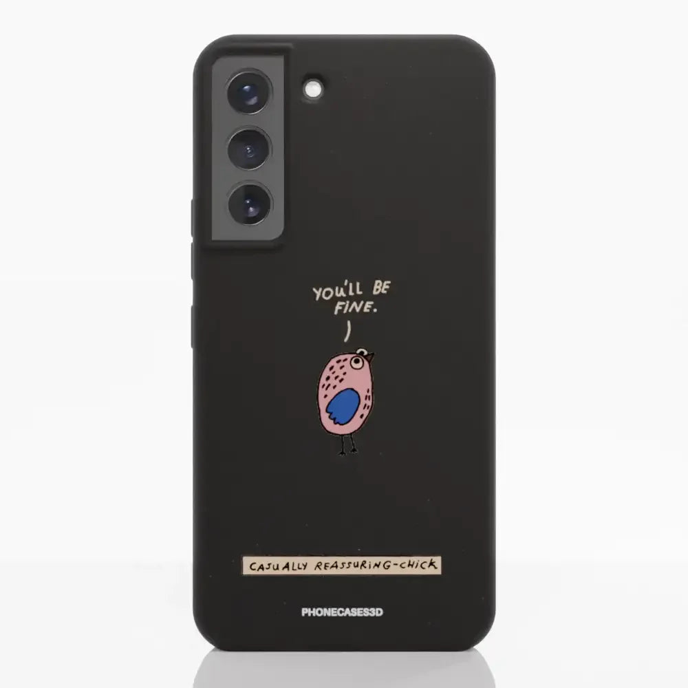 Maja Official Black Compostable Phone Case Design Chick