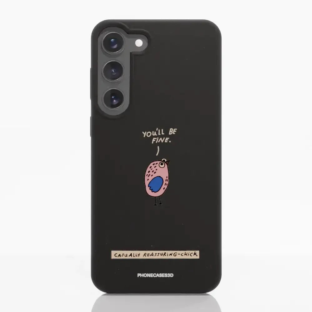 Maja Official Black Compostable Phone Case Design Chick