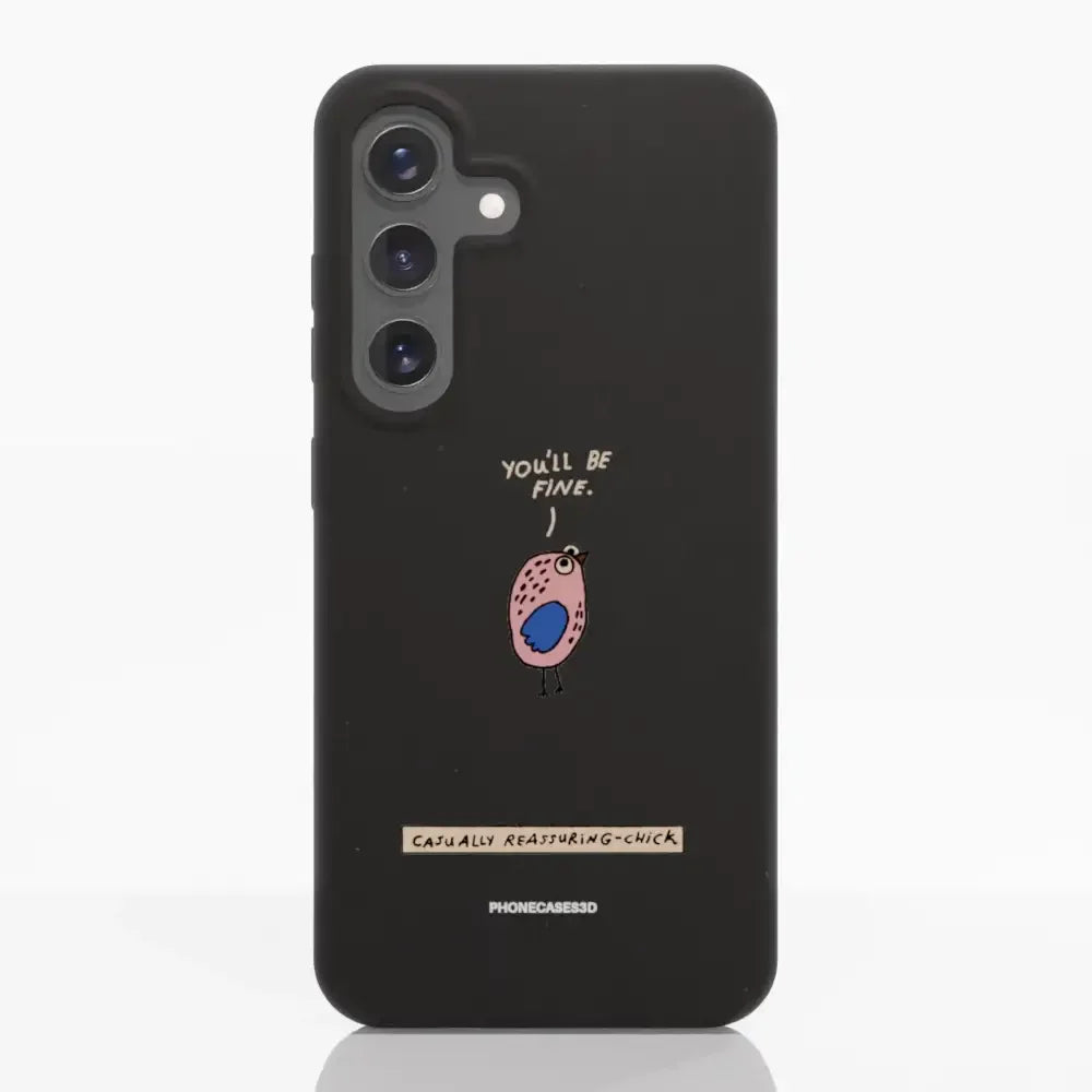 Maja Official Black Compostable Phone Case Design Chick