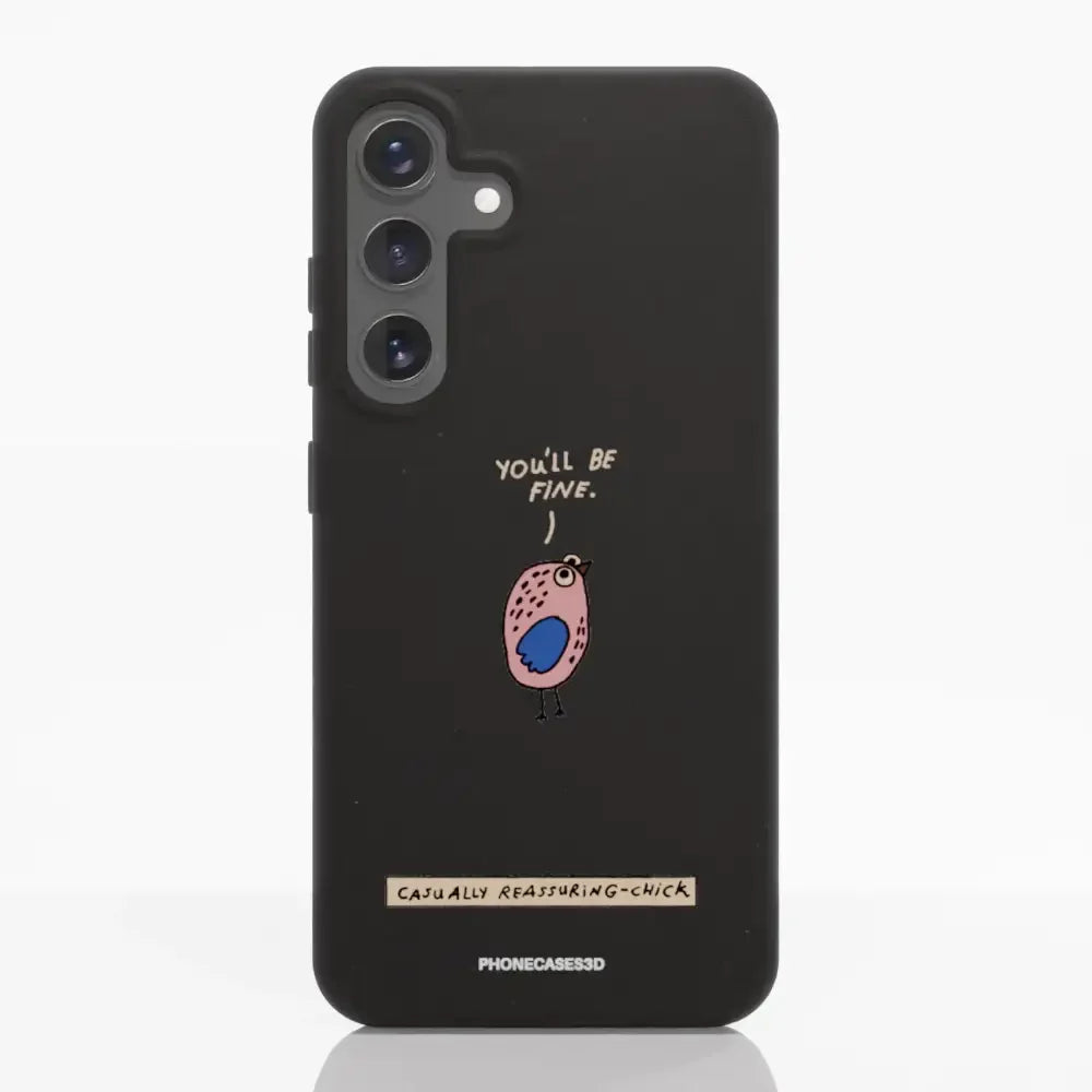 Maja Official Black Compostable Phone Case Design Chick