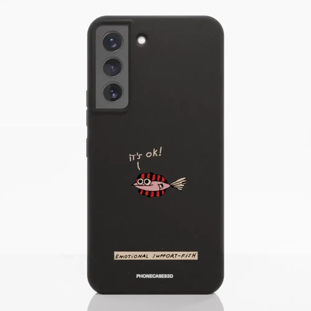 Maja Official Black Compostable Phone Case Design Support-Fish