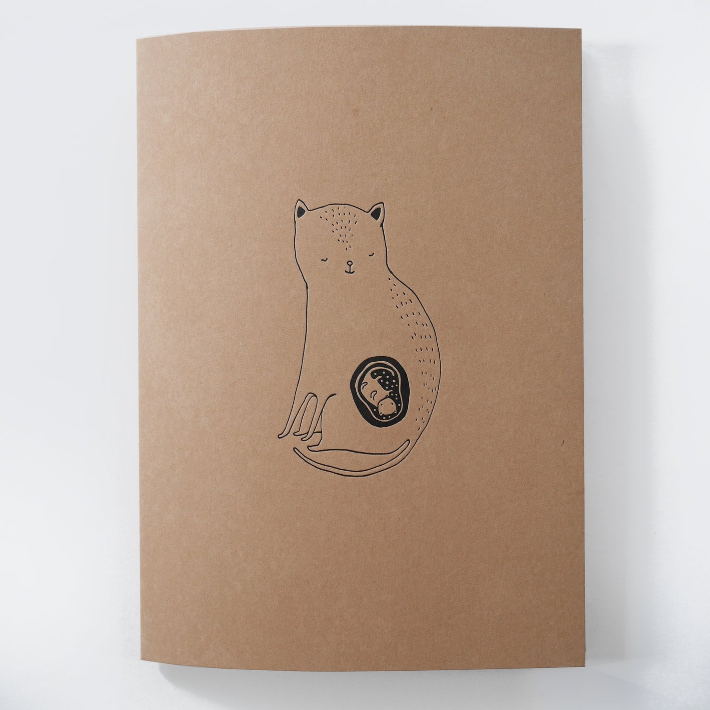 The Cat mom -  Letterpressed folder + print