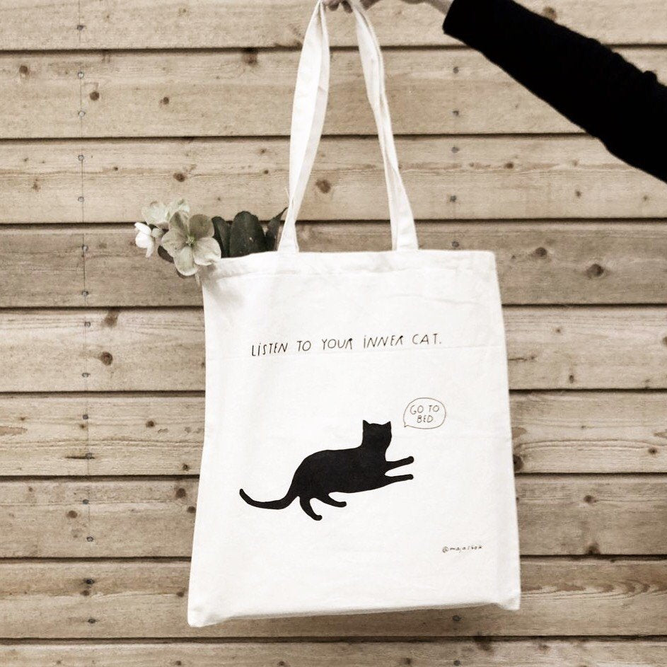 Listen to your inner cat - Tote bag
