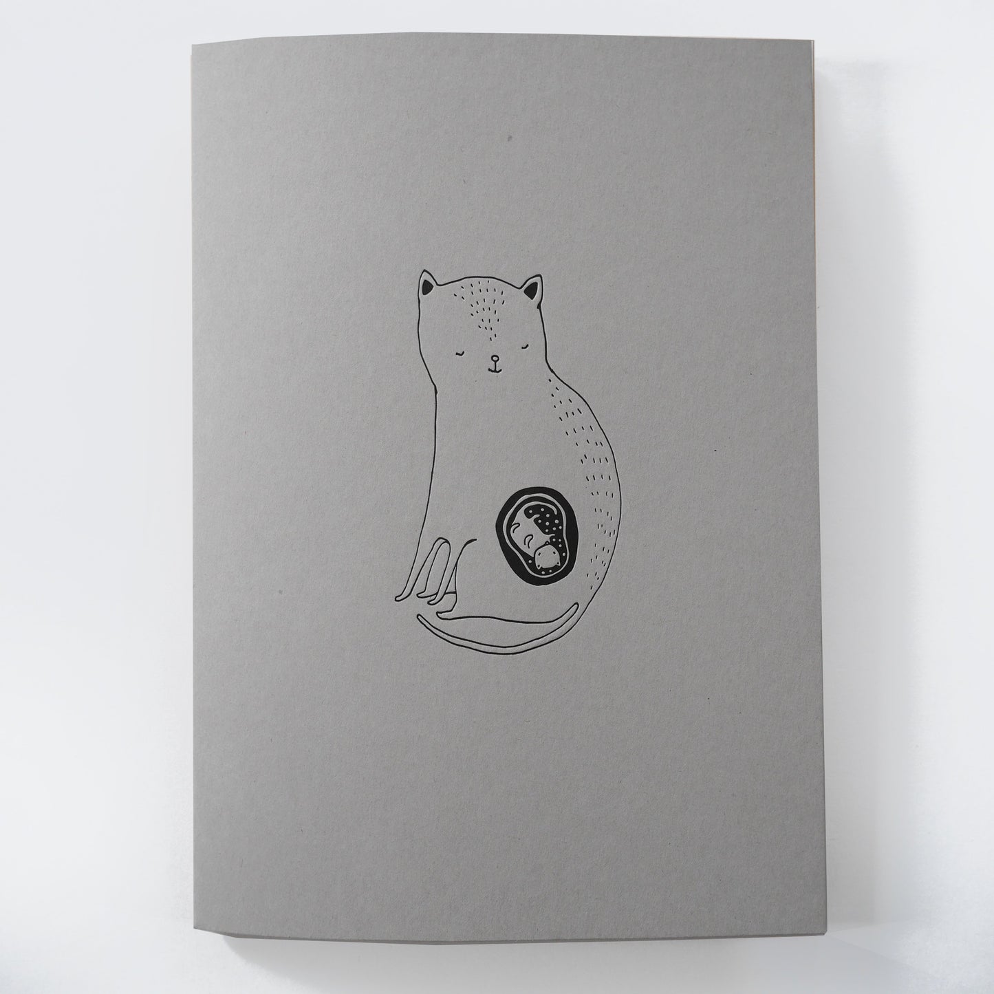 The Cat mom -  Letterpressed folder + print